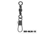 AQUA MARINE - Brass Barrel Swivel With Interlock Snap Black Nickel Plated